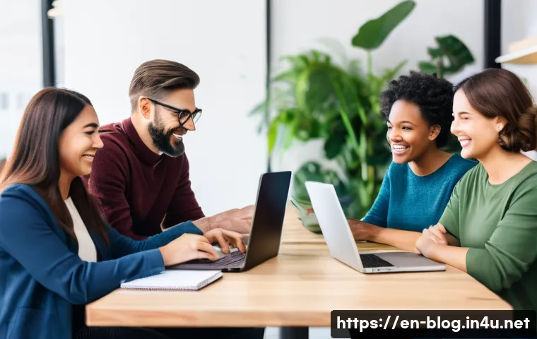 블로그 마케팅의 성공 포인트와 핵심 요소 - **Image Prompt: Cultivating Reader Connection**
An inviting and warm image depicting a diverse ...